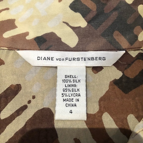 Printed silk blouse with silk cami - Picture 5 of 8